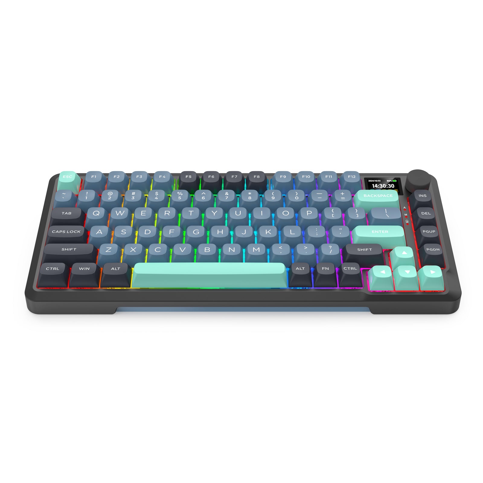 Redragon Behemoth K724GBG-RGB-PRO  Mechanical Keyboard with LCD Screen