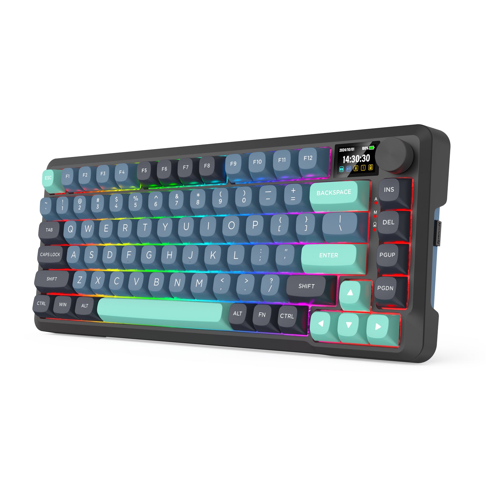 Redragon Behemoth K724GBG-RGB-PRO  Mechanical Keyboard with LCD Screen
