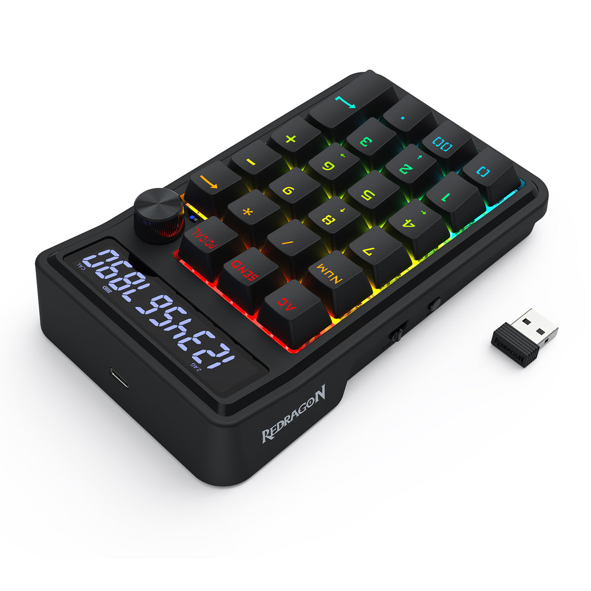Redragon Cove Wireless K733 RGB Hot-Swappable Gasket Mounted Digital Mechanical Numpad 
