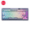 KZZI K75 Pro Tri-Mode RGB 82 Keys Hot-Swappable Mechanical Keyboard Knight Gray