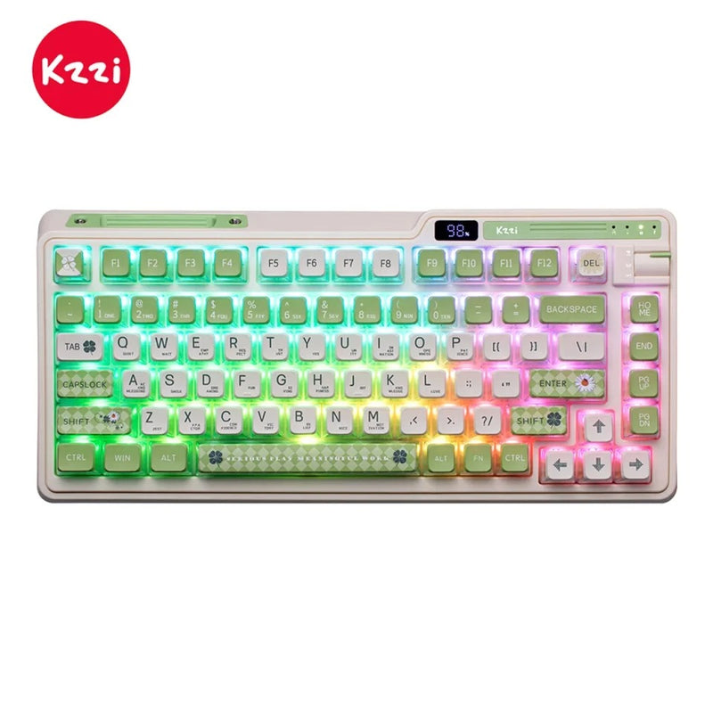 Keyboad Lemon KZZI K75 Pro Tri-Mode RGB 82 Keys Hot-Swappable Mechanical Keyboard ...
