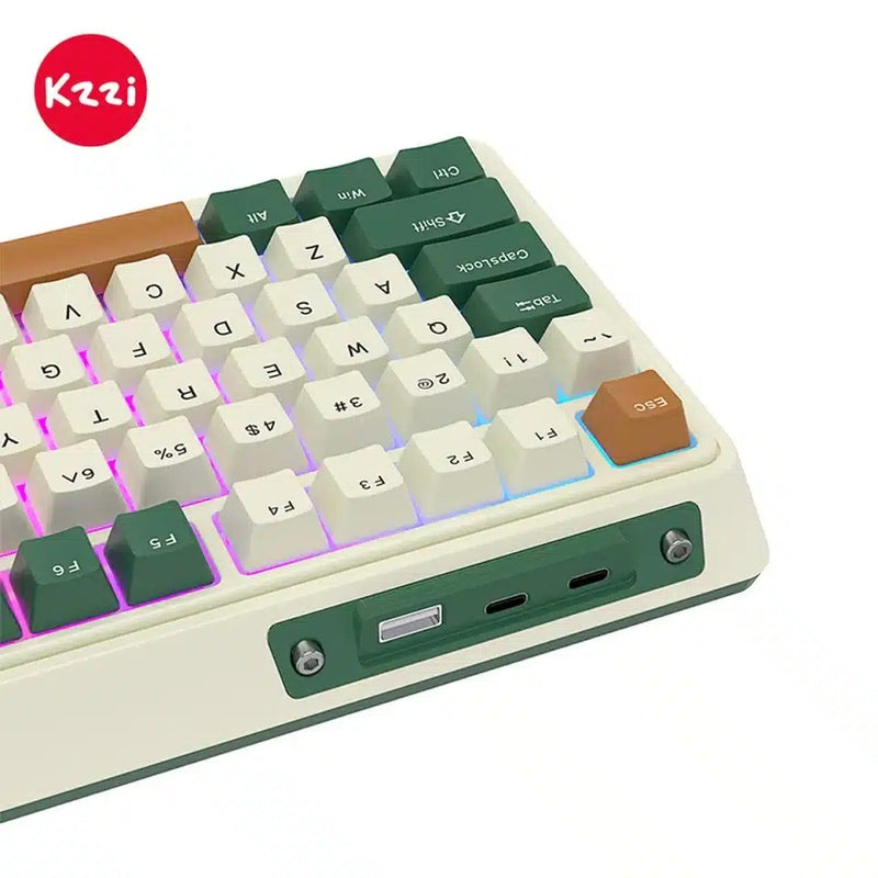 KZZI K75 Pro Tri-Mode RGB 82 Keys Hot-Swappable Mechanical Keyboard Timing Machine