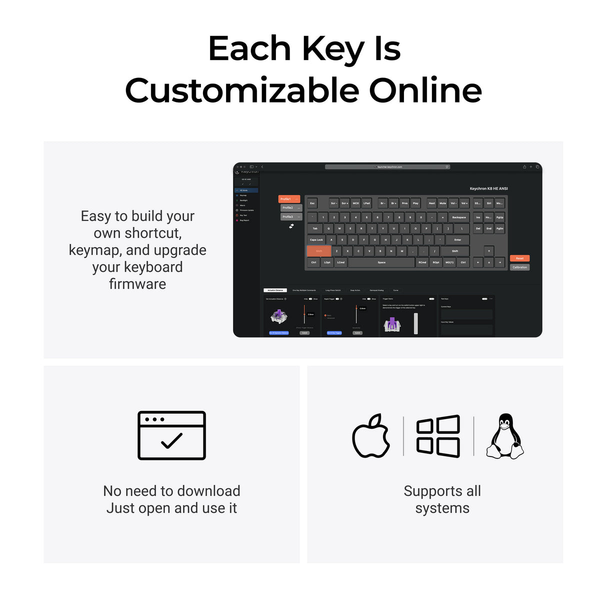 Keychron K8 HE Special Ed. TKL Wireless Magnetic Switch Custom Keyboard