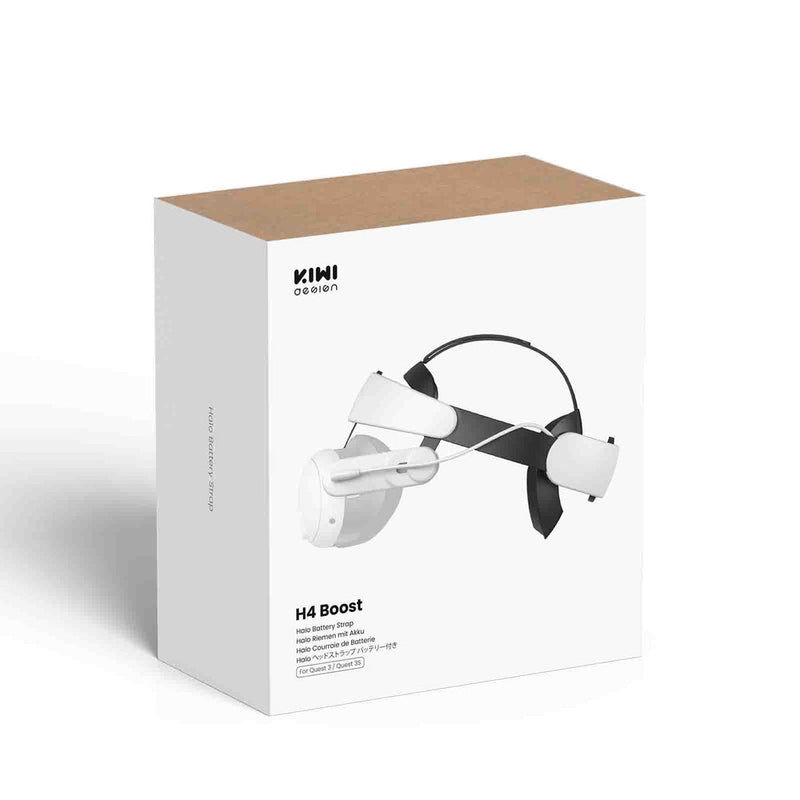 Kiwi Design H4 Boost Halo Battery Head Strap for Meta Quest 3/3S (QS03B)