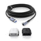 Kiwi Design Link Cable 16ft (5m) With Cable Clip For Meta Quest 3 / Meta Quest 2 / Meta Quest 1 / Meta Quest Pro / Pico 4 (Black) (QL105)