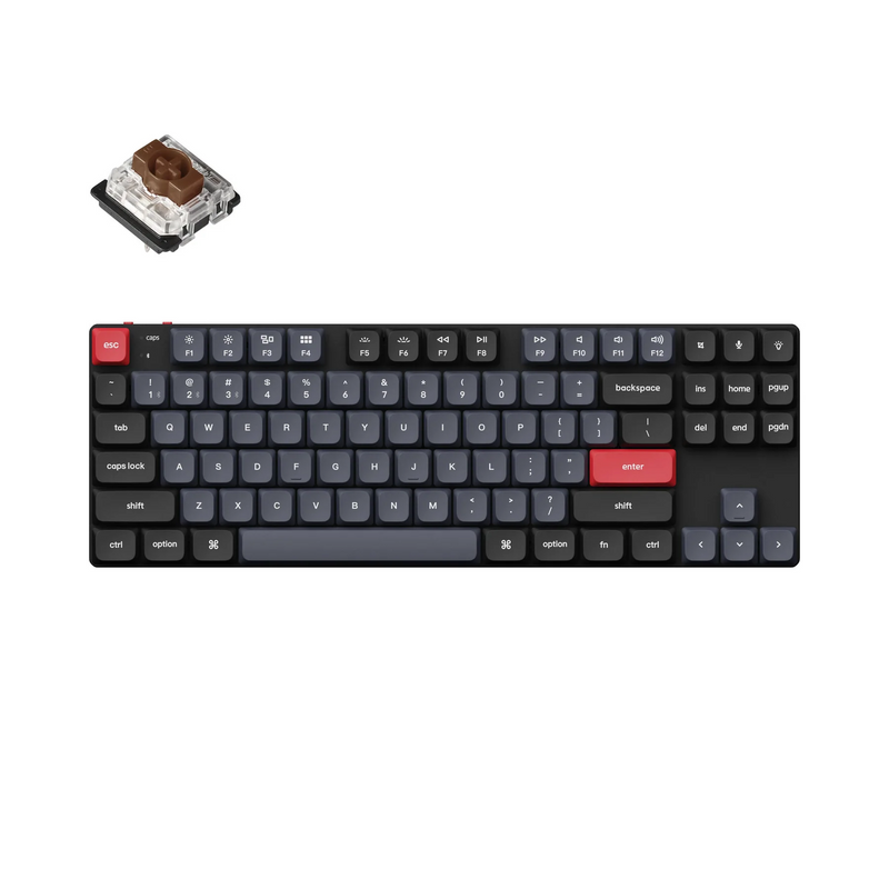 Keychron K1 Pro QMK/VIA RGB Backlight Hot-Swappable Wireless Mechanical Keyboard (K1P-H3)