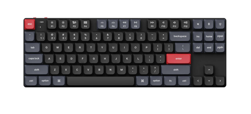 Keychron K1 Pro QMK/VIA Wireless Keyboard (Red Switch) (K1P-A1)