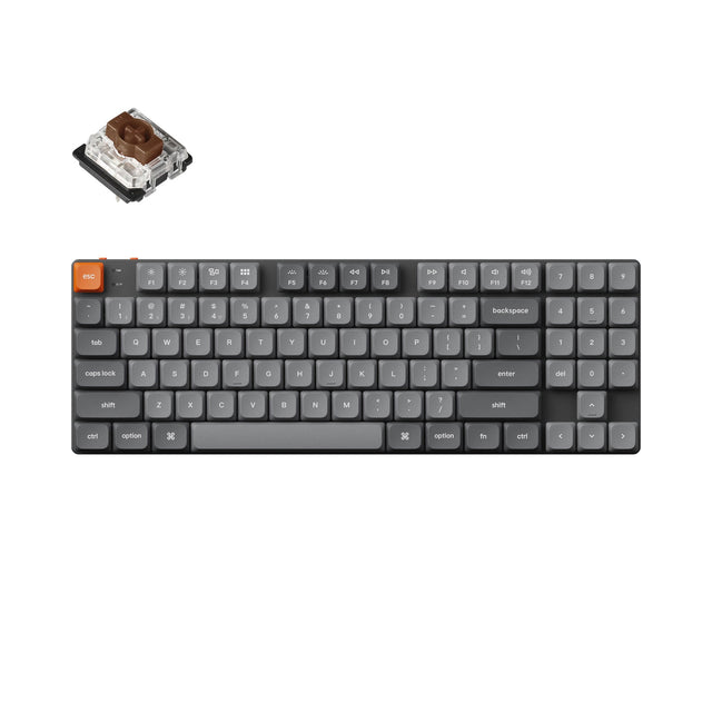 Keychron K13 Max QMK/VIA RGB Backlight Hot-Swappable Wireless Custom Mechanical Keyboard Low Profile Gateron Mechanical Switch