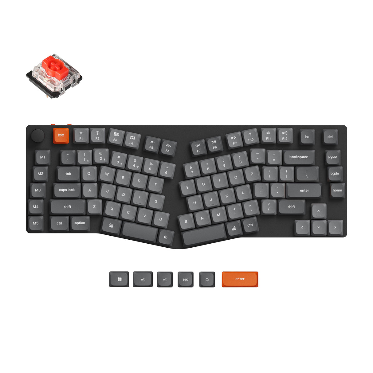 Keychron K15 Max QMK RGB Hot-Swappable 75% Alice Wireless Custom Mechanical Keyboard