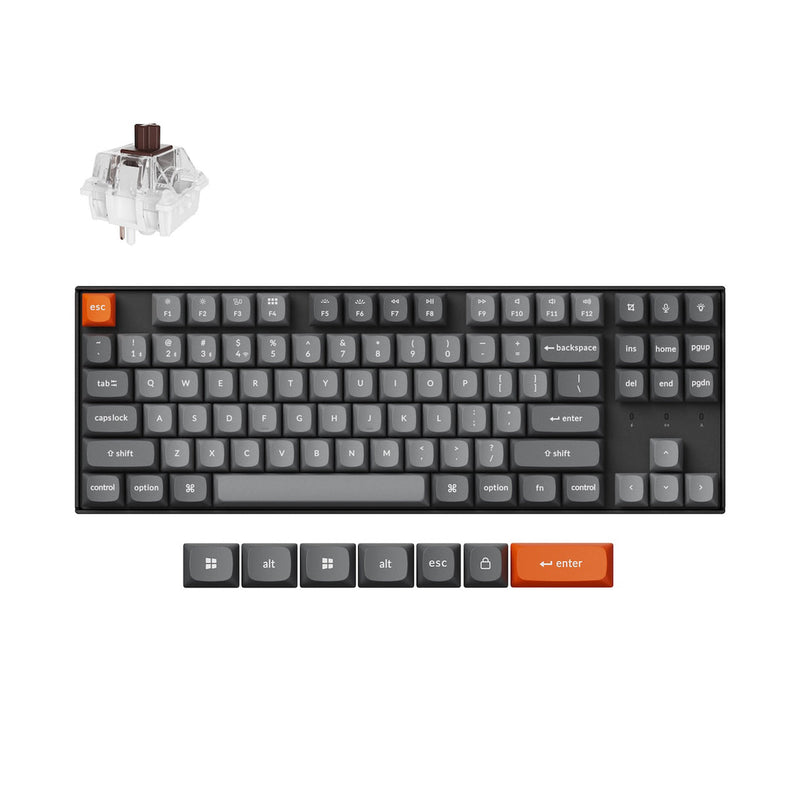 Keychron K8 Max QMK Fully Assembled White Backlight TKL Wireless Mechanical Keyboard