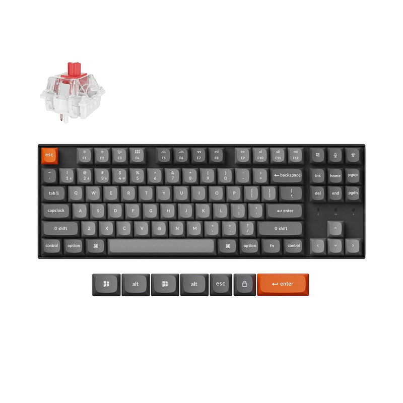 Keychron K8 Max QMK Fully Assembled White Backlight TKL Wireless Mechanical Keyboard