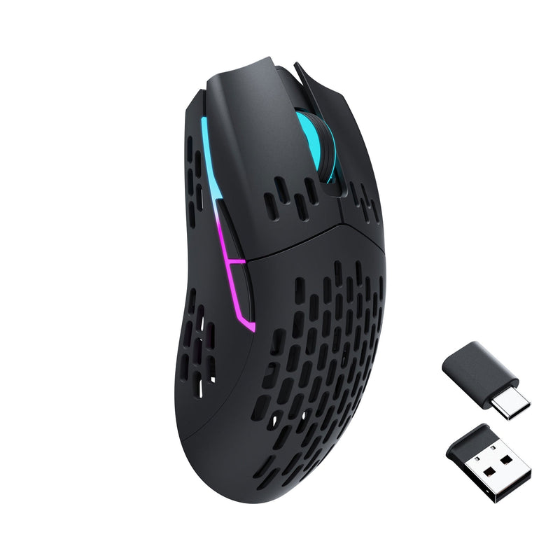 Keychron M1 RGB Ergonomic Wireless Optical Mouse (Black) (M1-A3)
