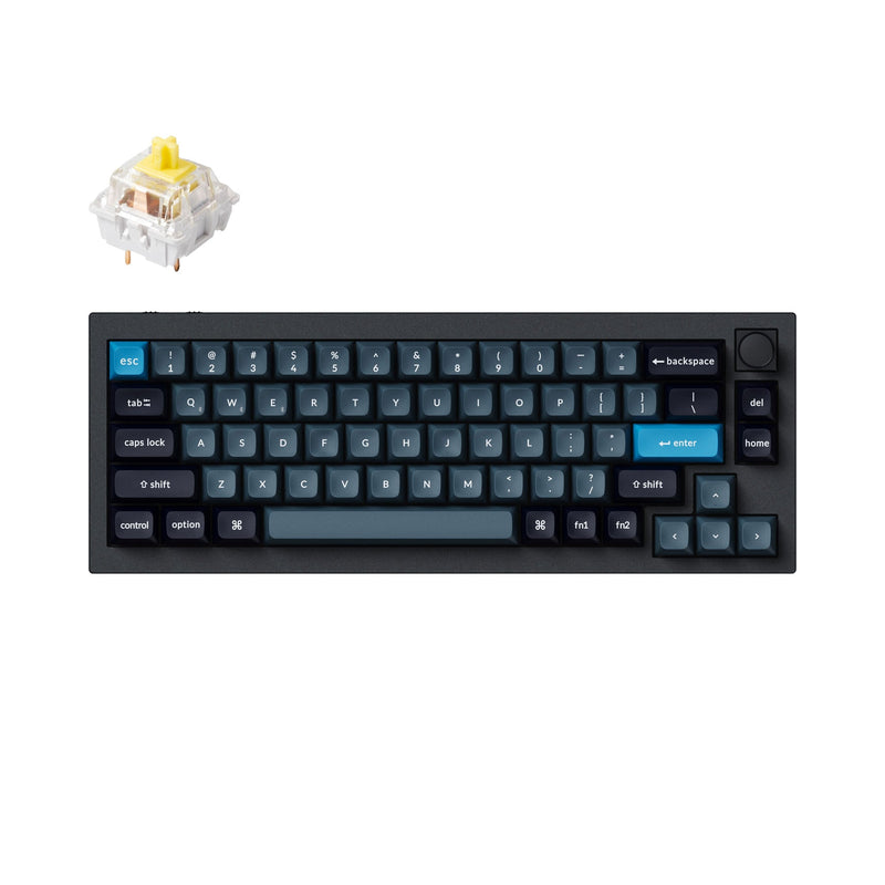 Keychron Q2 Pro QMK/VIA Knob Version Hot-Swappable RGB Backlight Wireless Custom Mechanical Keyboard