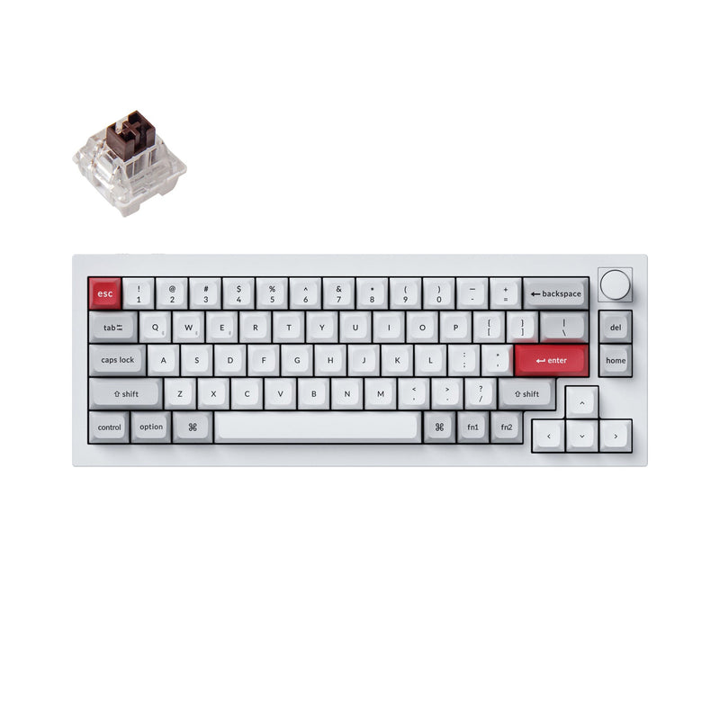 Keychron Q2 Pro QMK/VIA Knob Version Hot-Swappable RGB Backlight Wireless Custom Mechanical Keyboard