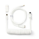 Keychron Coiled Aviator Type-C Straight Cable (White) (Cab-W)