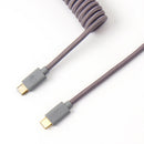 Keychron Coiled Aviator Type-C Straight Cable (Grey) (Cab-G)