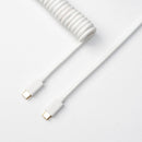 Keychron Coiled Aviator Type-C Straight Cable (White) (Cab-W)