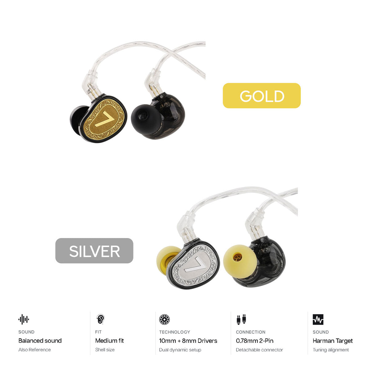 7Hz Elua Ultra Dual Dynamic Driver Earphone