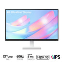 LG UltraFine 27US500-W 27" UHD 4K (3840x2160) 60Hz 5ms (GtG at Faster) HDR10 IPS Monitor