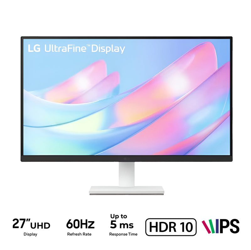 LG UltraFine 27US500-W 27" UHD 4K (3840x2160) 60Hz 5ms (GtG at Faster) HDR10 IPS Monitor