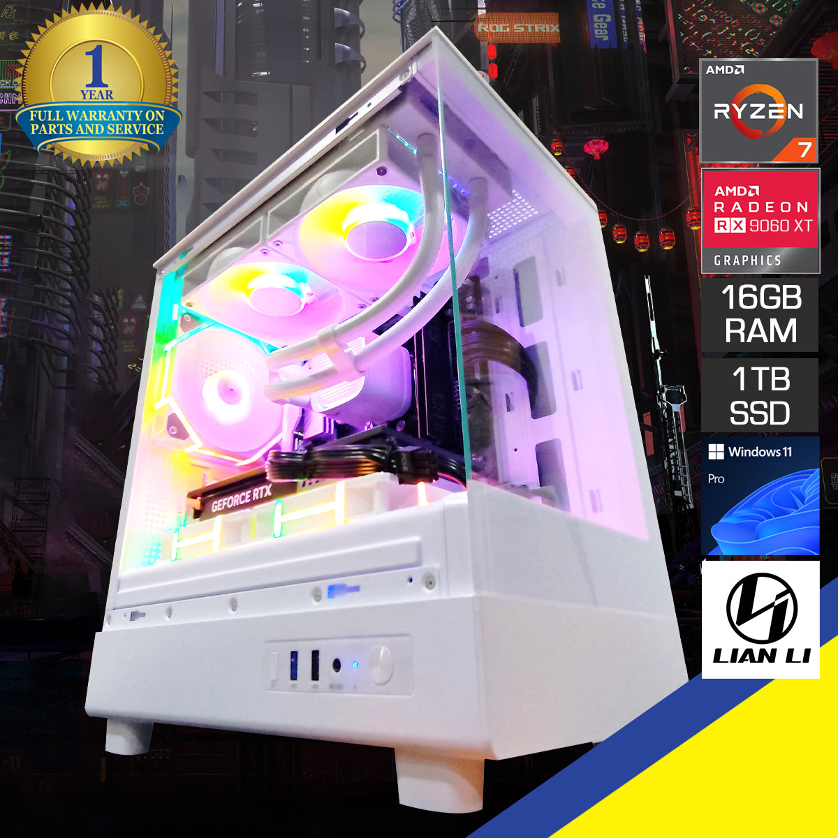 Aurora LL A3 White Desktop Gaming PC