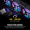 Corsair LL120 RGB 120MM Dual Light Loop LED PWM Fan With Lighting Node Pro (Black) (Triple Pack)