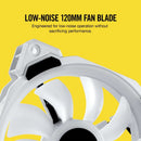 Corsair LL120 RGB 120MM Dual Light Loop LED PWM Fan With Lighting Node Pro (White) (Triple Pack)