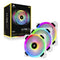 Corsair LL120 RGB 120MM Dual Light Loop LED PWM Fan With Lighting Node Pro (White) (Triple Pack)