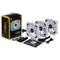 Corsair LL120 RGB 120MM Dual Light Loop LED PWM Fan With Lighting Node Pro (White) (Triple Pack)