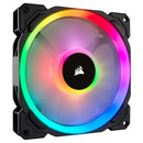 Corsair LL140 RGB 140MM Dual Light Loop LED PWM Fan (Black) (Single Pack)