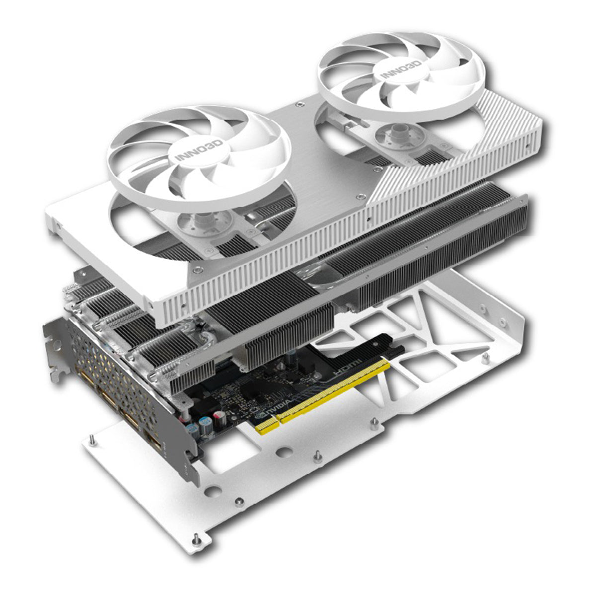 INNO3D GeForce RTX 5060 Ti Twin X2 OC 8GB GDDR7 Graphics Card (White)