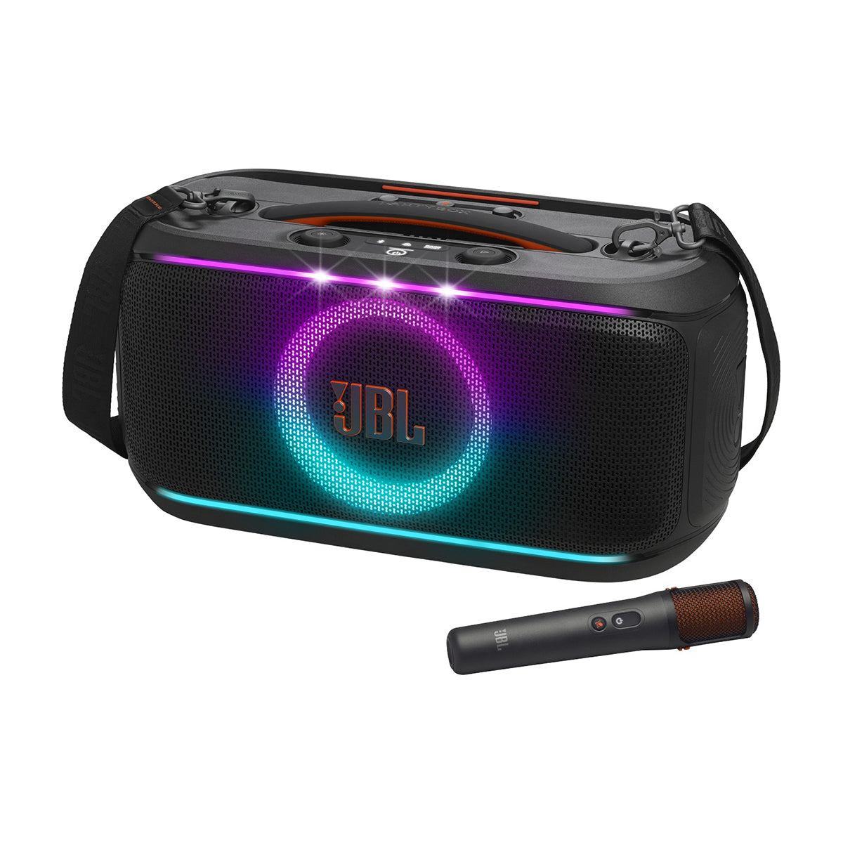 JBL PartyBox On-The-Go 2 Plus - Powerful Portable Party Speaker with AI Sound Enhancement