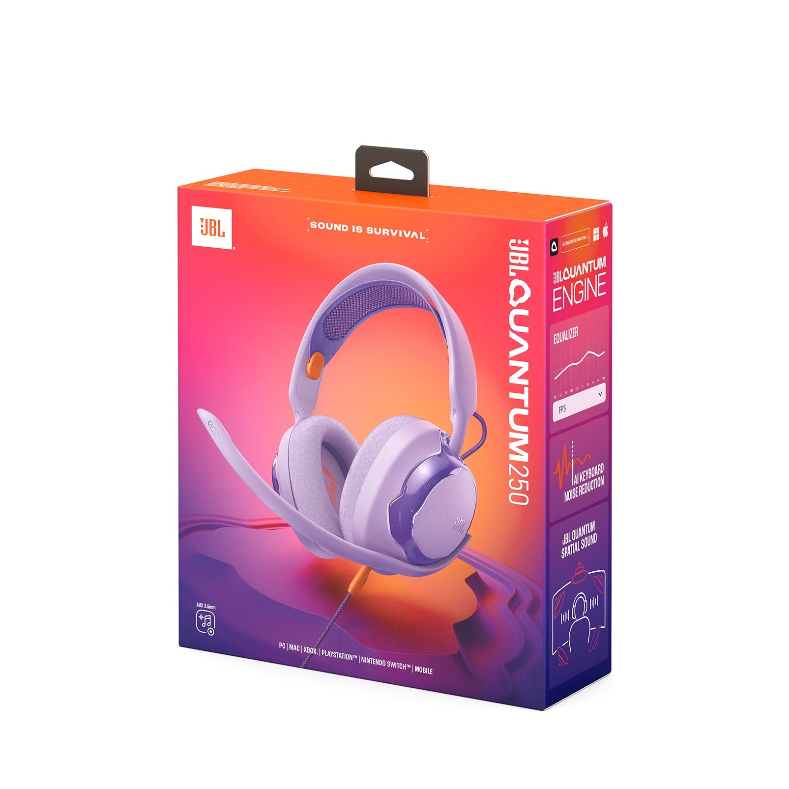 JBL Quantum 250 Wired Multiplatform Gaming Headset | DataBlitz