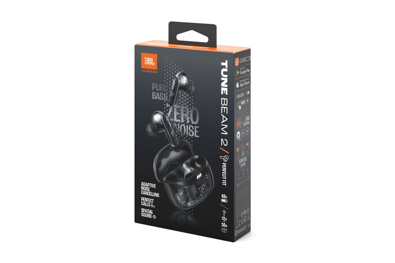 JBL Tune Beam 2 True Wireless Noise Cancelling Earbuds with JBL Spatial Sound