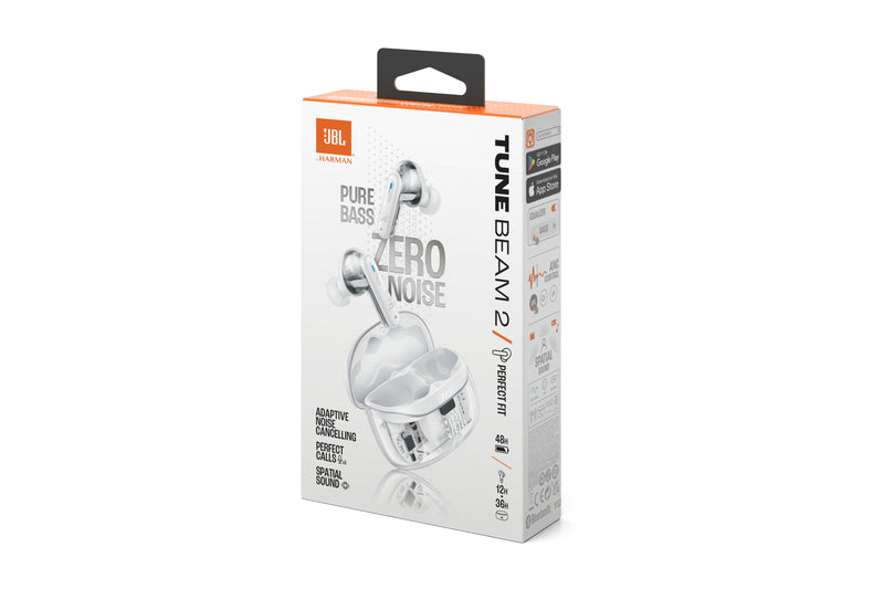 JBL Tune Beam 2 True Wireless Noise Cancelling Earbuds with JBL Spatial Sound