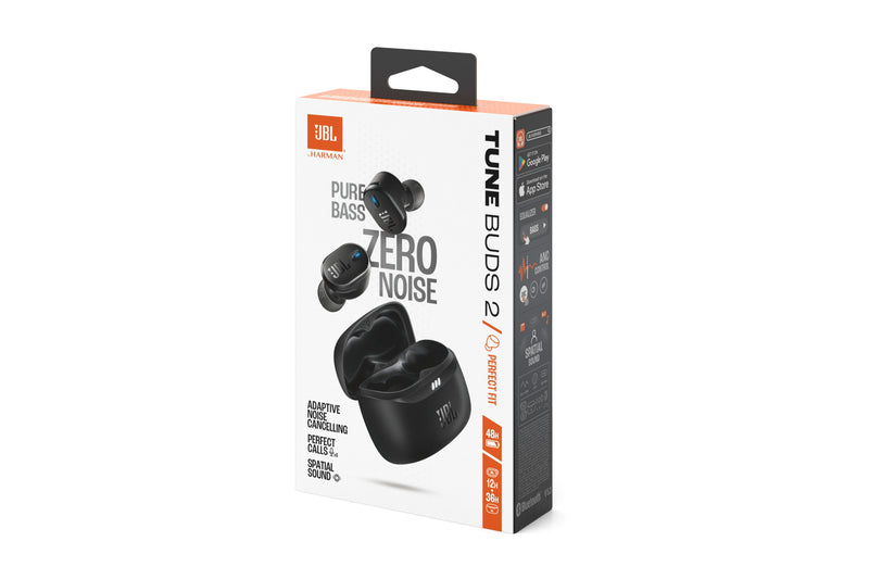 JBL Tune Buds 2 True Wireless Noise Cancelling (Black, White, Ghost Black, Ghost Mauve, Ghost White, Turquoise)