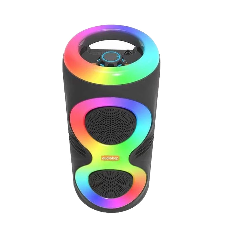 Oudiobop BK-4265 4"x2 RGB Bluetooth Speaker (Black)