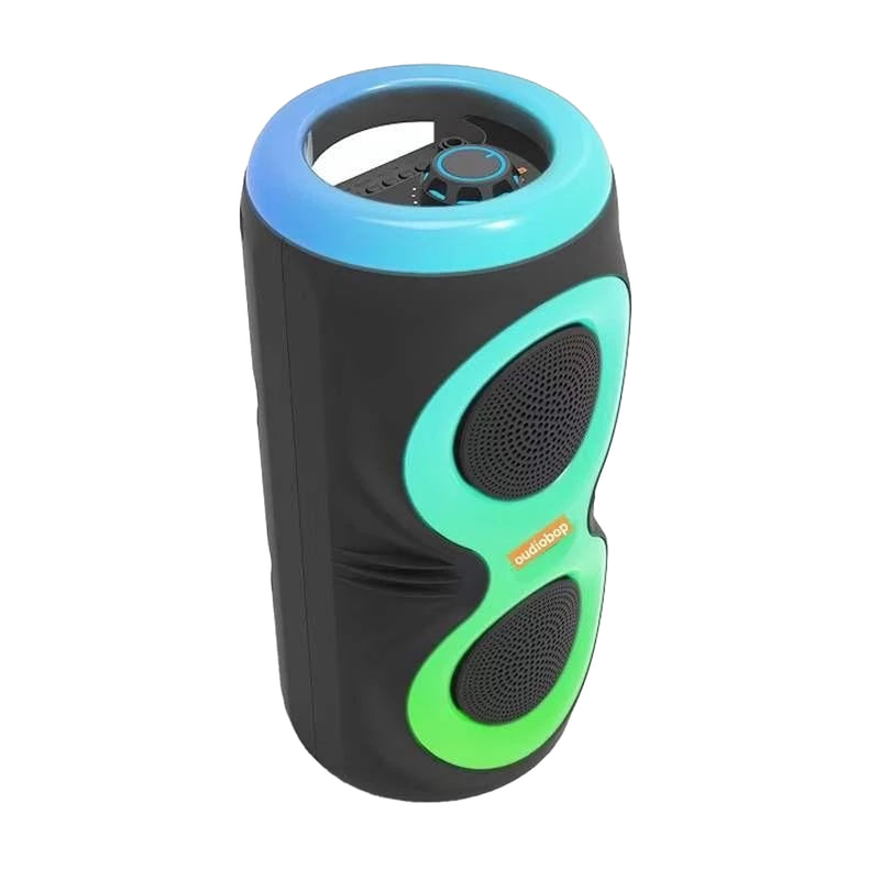 Oudiobop BK-4265 4"x2 RGB Bluetooth Speaker (Black)