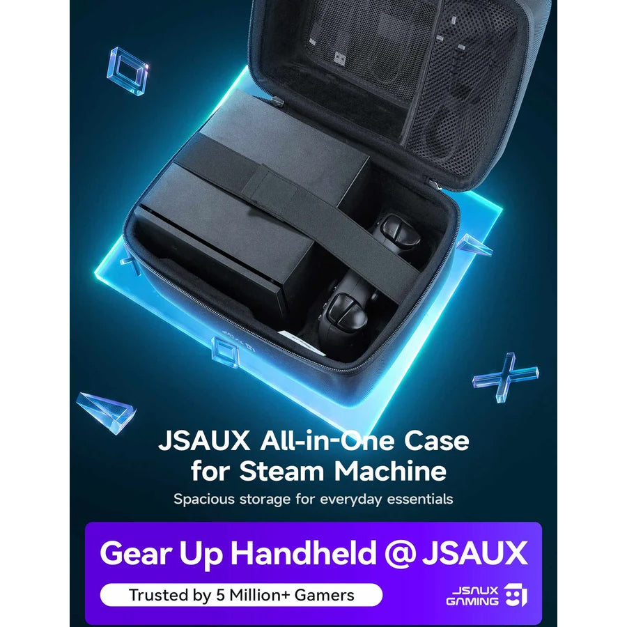 JSAUX All-in-One Carrying Case for Steam Machine (Black) (BG0141)