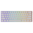 MonsGeek FUN60 Pro HE Shine-through White Wired RGB Magnetic Keyboard (Akko Glare Magnetic Switch)