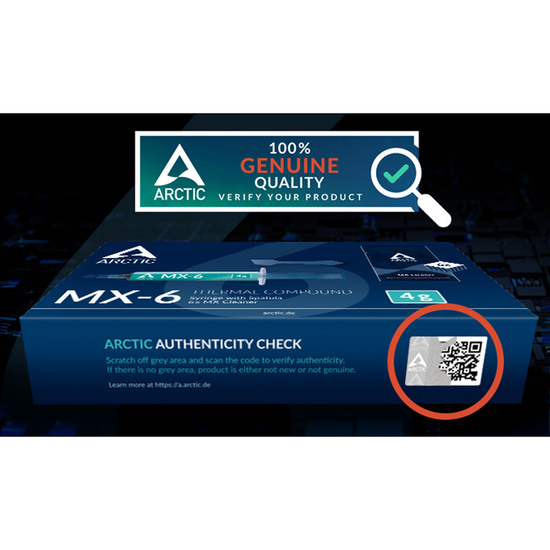 Arctic MX-6 (4g) Ultimate Performance Thermal Paste with 6 pcs. MX Cleaner