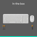 Logitech MK250 Compact Wireless Mouse and Keyboard (Off-White) (920-013560)