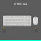 Logitech MK250 Compact Wireless Mouse and Keyboard (Off-White) (920-013560)