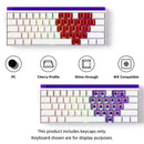 Veekos Love PC Transparent Keycap Set Cherry Profile 21 Keys