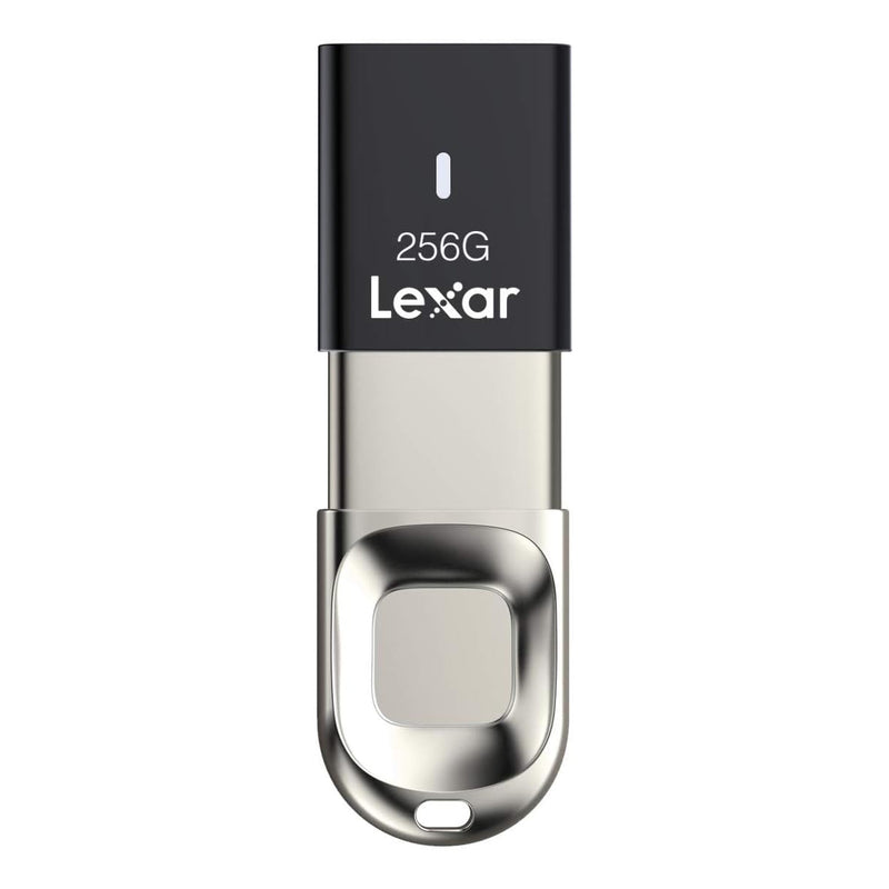 Lexar JumpDrive Fingerprint F35 256GB USB 3.0 Type-A 300MB/s Read Flash Drive (LJDF35-256BBK)
