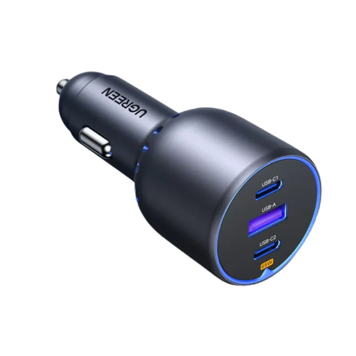 Ugreen 3-Port 2xUSB-C + USB-A 75W Fast Car Charger (EC703/35024)