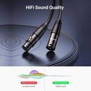 Ugreen Cannon Male to Female Microphone Extension Audio Cable