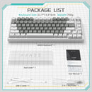 Ajazz AK820 White Backlit Wired 75% Hot-Swappable Mechanical Keyboard
