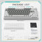 Ajazz AK820 White Backlit Wired 75% Hot-Swappable Mechanical Keyboard