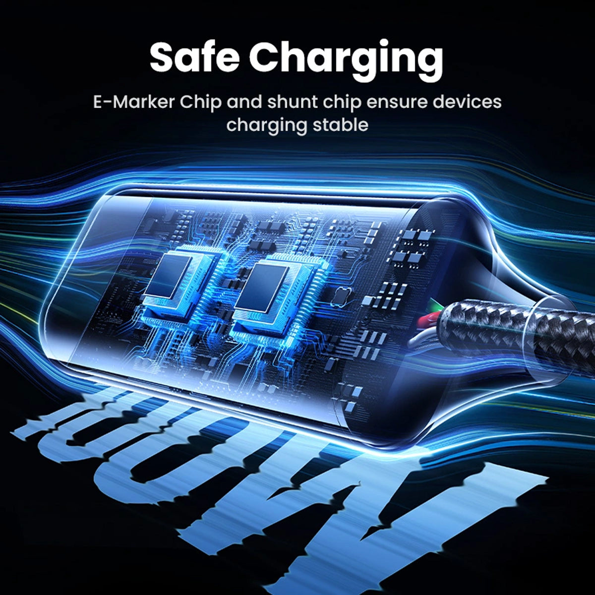 Ugreen 100W 2-in-1 USB-C to 2xUSB-C PD Fast Charging Cable